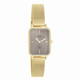 Gold coloured OOZOO watch with metal mesh bracelet - C20353,seiko watches,couple watches,watches designer,watches discount,women watches,best women watches,high end women's watches,high quality women's watches