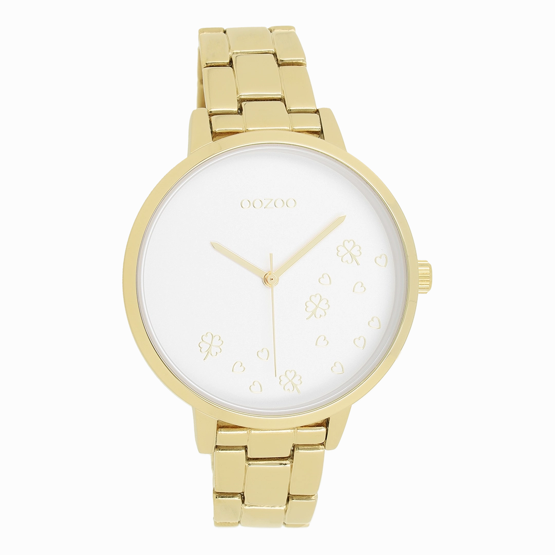 Gold coloured OOZOO watch with stainless steel bracelet - C11122,seiko watches,couple watches,watches designer,watches discount,women watches,best women watches,high end women's watches,high quality women's watches