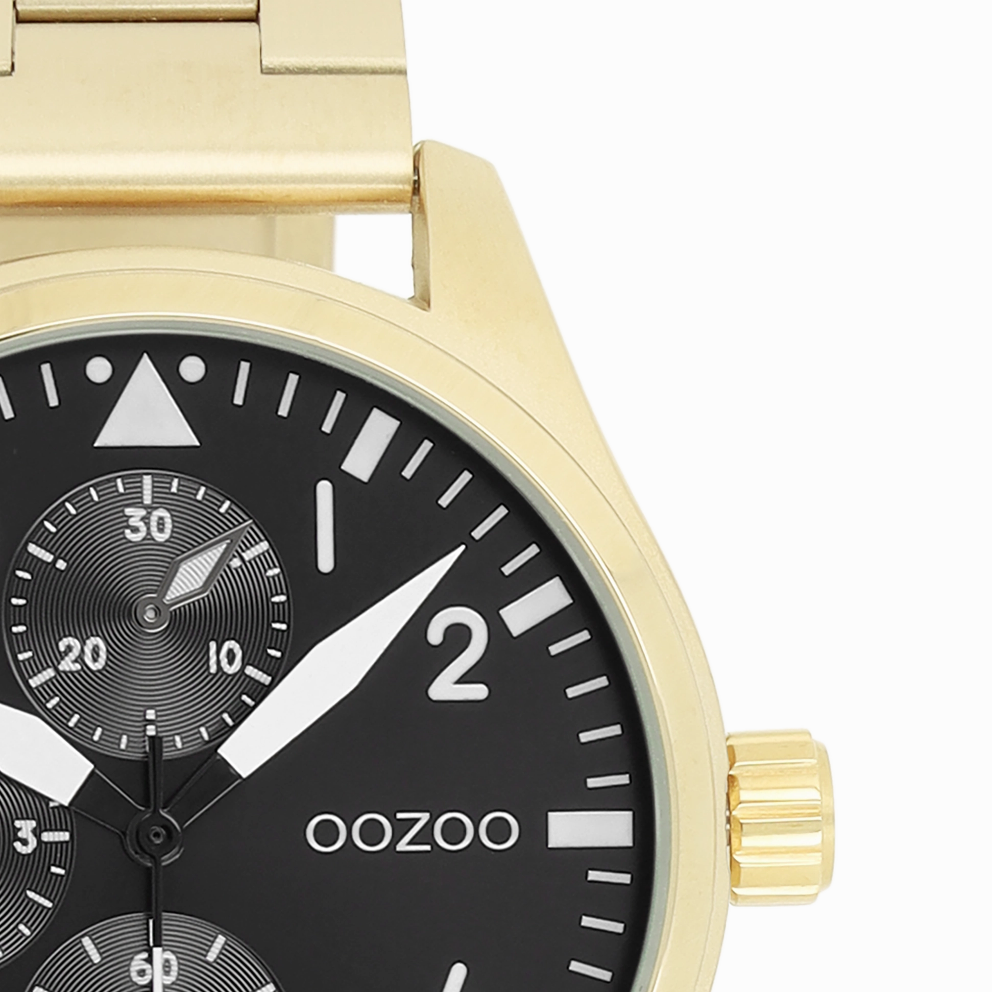 Gold coloured OOZOO watch with stainless steel bracelet - C11507