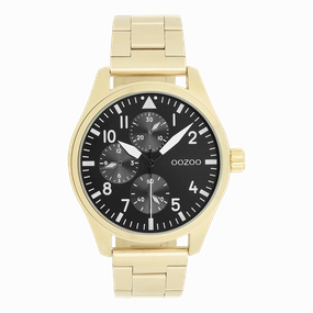 Gold coloured OOZOO watch with stainless steel bracelet - C11507,seiko watches,mens watches,couple watches,watches designer,watches discount,best watches for men