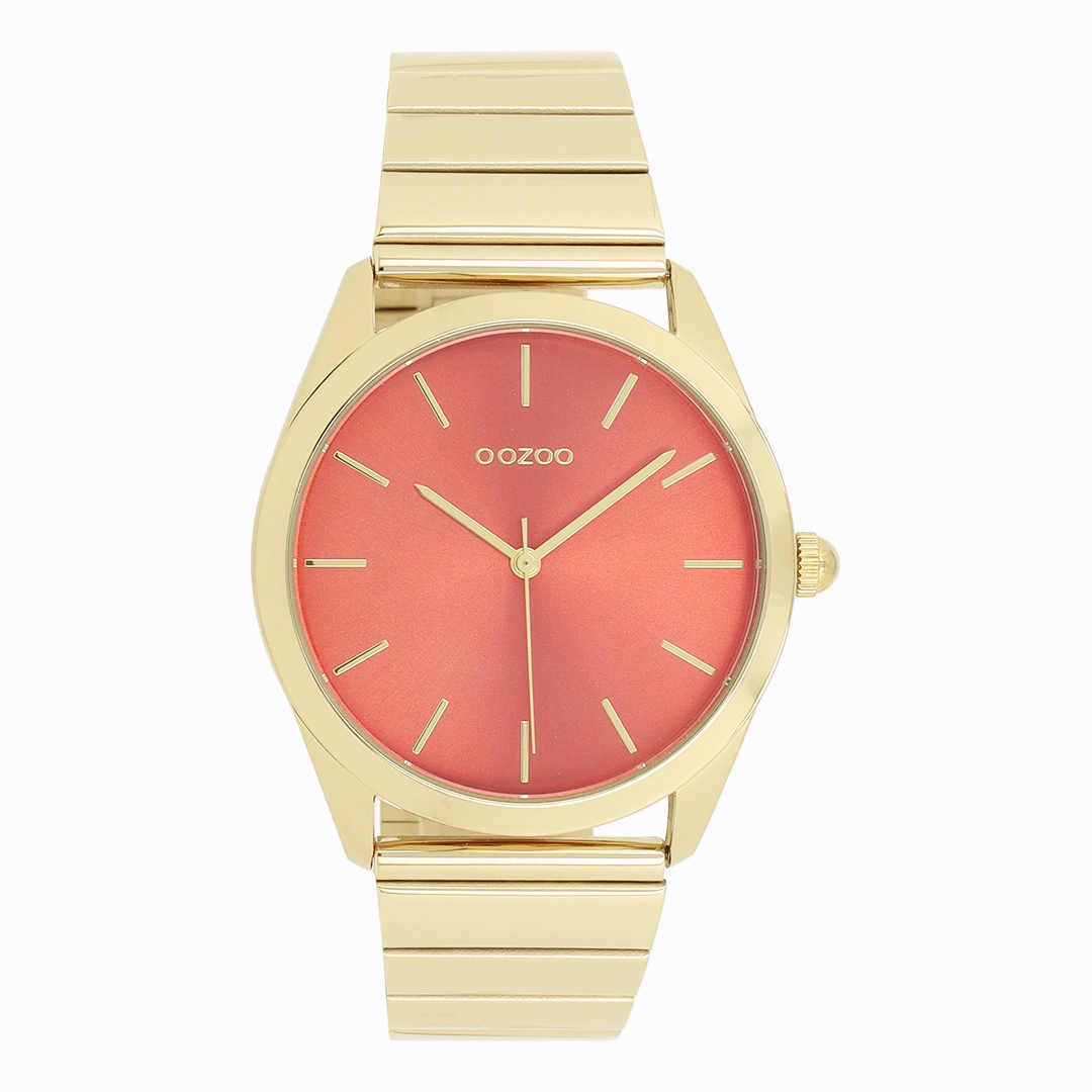 Gold coloured OOZOO watch with stainless steel bracelet - C11518,seiko watches,couple watches,watches designer,watches discount,women watches,best women watches,high end women's watches,high quality women's watches