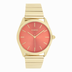 Gold coloured OOZOO watch with stainless steel bracelet - C11518,seiko watches,couple watches,watches designer,watches discount,women watches,best women watches,high end women's watches,high quality women's watches