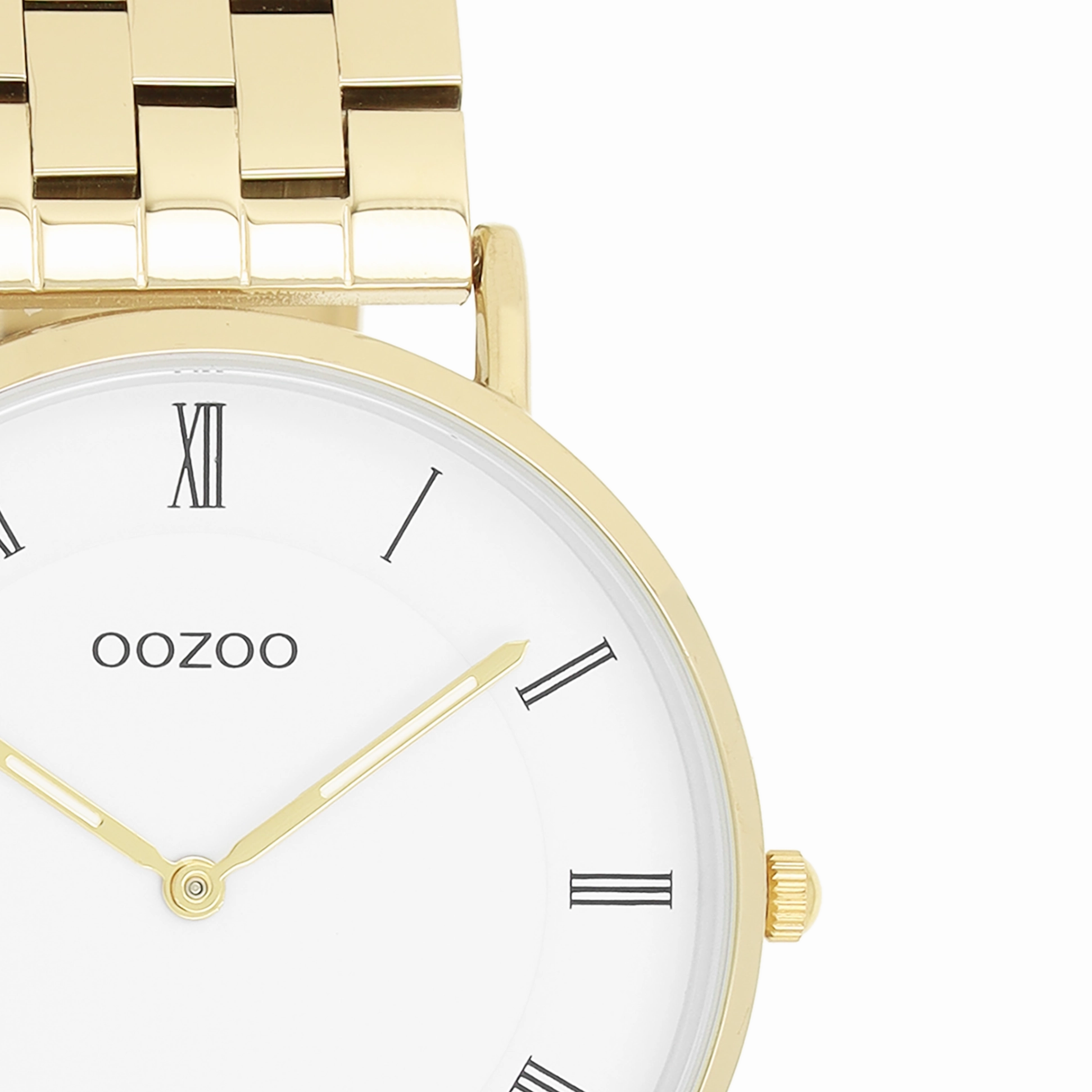Gold coloured OOZOO watch with stainless steel bracelet - C20369