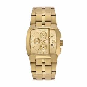 Gold-Tone Diesel Cliffhanger Stainless Steel Chronograph Watch DZ4639 