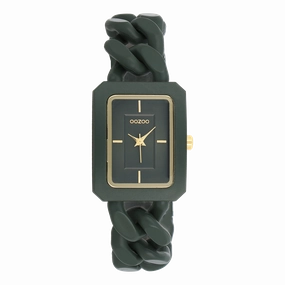 Green OOZOO watch with chain bracelet - C11279,seiko watches,couple watches,watches designer,watches discount,women watches,best women watches,high end women's watches,high quality women's watches