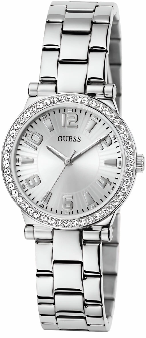 Guess Fawn Silver Dial Stainless Steel Watch GW0686L1