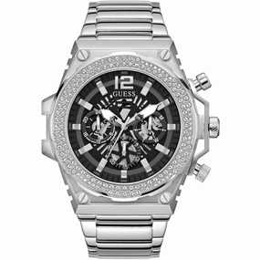 Guess Men's Watch - Classic Quartz Black Dial Stainless Steel Bracelet | GW0632G1 Luxury Quartz Watch Quartz Watch Sale