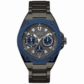 Guess Men's Watch - Classic Quartz Date Display Grey Dial Gunmetal Steel | W1305G3 