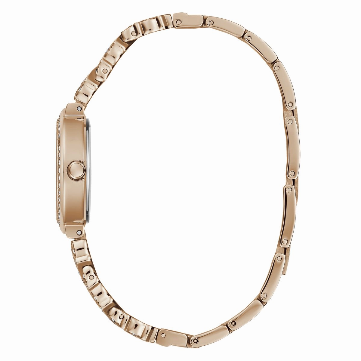 Guess Treasure Rose Gold Dial Stainless Steel Watch GW0476L3