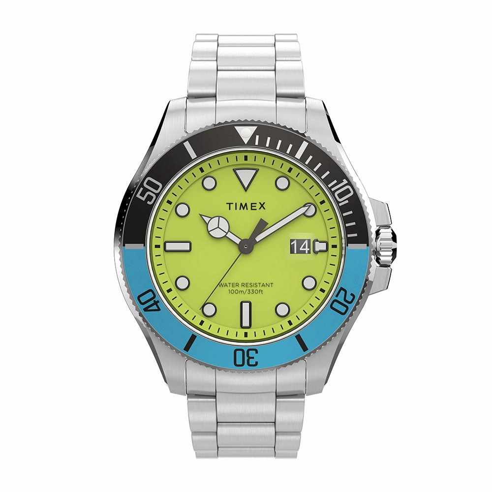 Harborside Coast Date 43mm Stainless Steel Band stainless-steel watches stainless steel watch bands stainless steel watches cheap