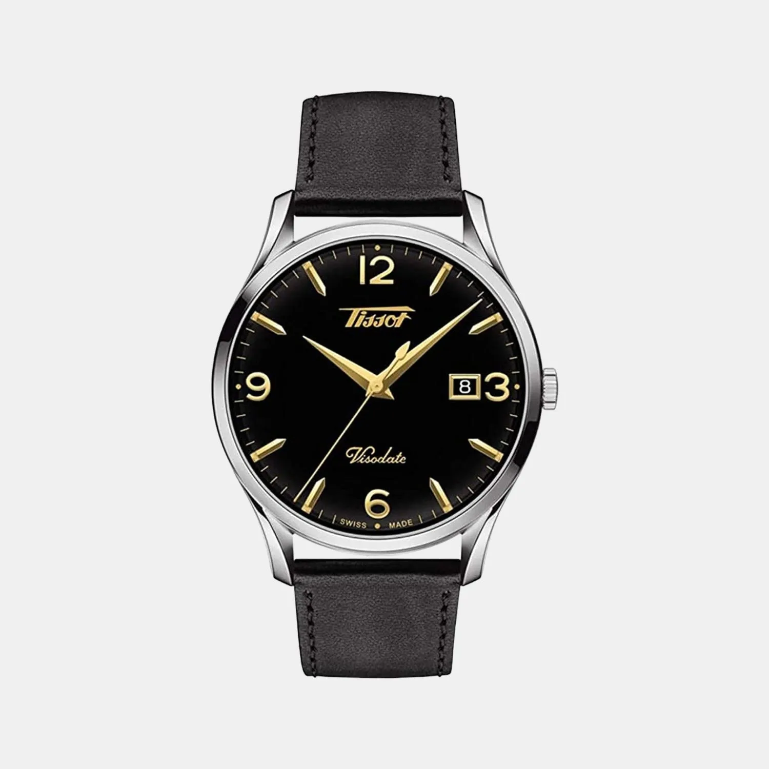 Heritage Visodate Men Analog Leather Watch T1184101605701 budget    watches    watches classic