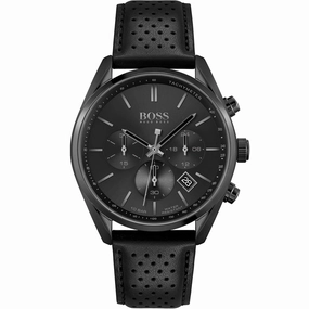 Hugo Boss Champion 1513880 Chronograph Affordable Leather Watch Leather Watch Discount