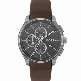 Hugo Boss Peak 2.0 1514187 Chronograph Affordable Leather Watch Leather Watch Discount