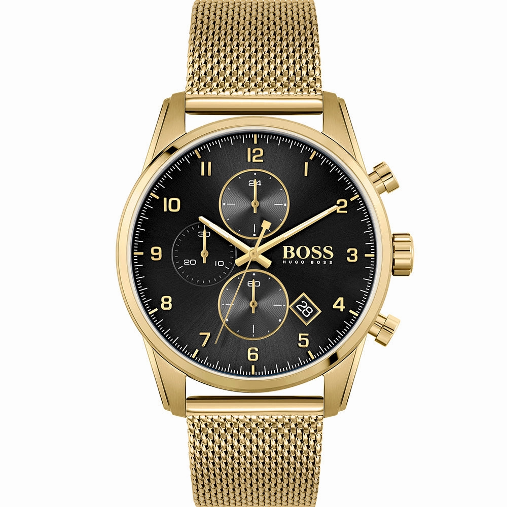 Hugo Boss Skymaster 1513838 Chronograph stainless steel watch clasp High quality stainless steel watch
