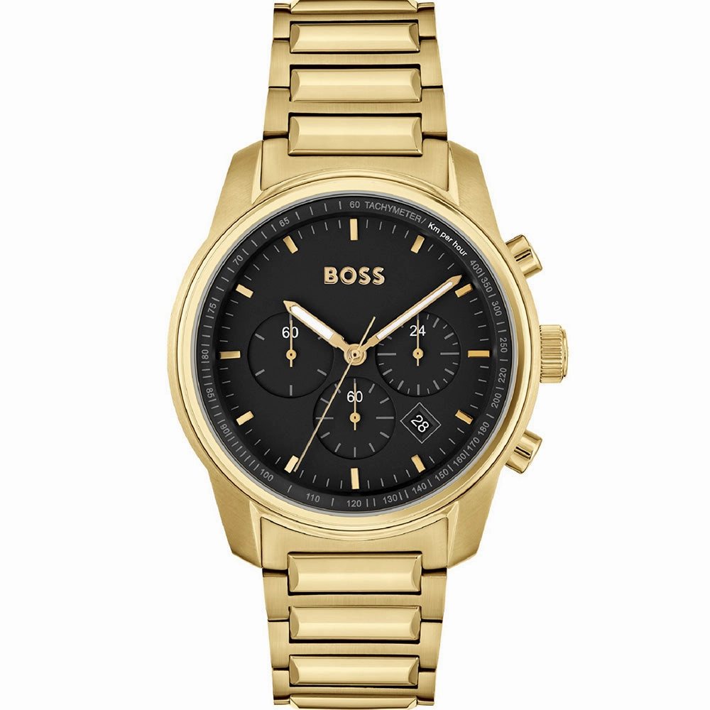 Hugo Boss Trace 1514006 Chronograph stainless steel watch clasp High quality stainless steel watch