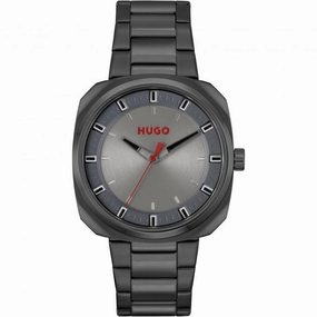 Hugo Mens Black IP Stainless Steel Watch 1530311 