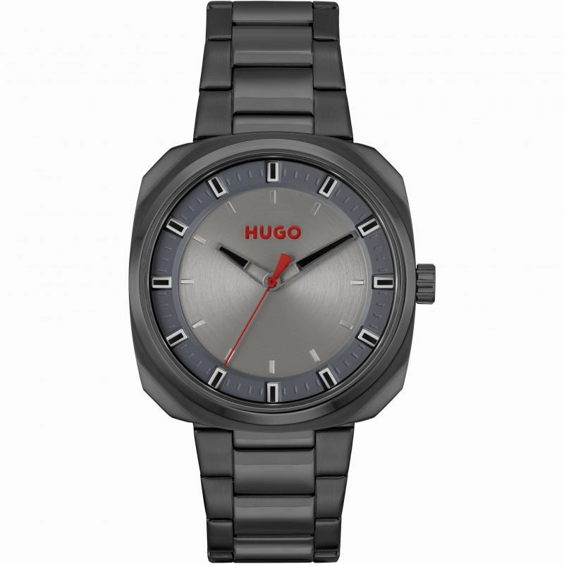 Hugo Mens Black IP Stainless Steel Watch 1530311 