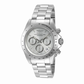 Invicta 14381 Men's Silver Dial Stainless Steel Speedway Chronograph Luxury Quartz Watch Quartz Watch Sale
