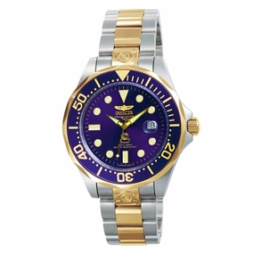 Invicta 3049 Men's Two Tone Yellow Bracelet Automatic Grand Diver Blue Dial Date Watch,automatic watch,automatic watches for men,automatic watches for women,luxury automatic watch,minimalist automatic watch,dress automatic watch,vintage automatic watch,au