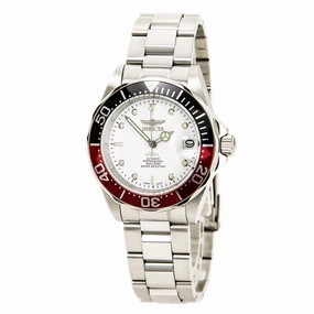 Invicta Men's Automatic Stainless Steel Watch - Pro Diver White Dial Date | 9404,automatic watch,automatic watches for men,automatic watches for women,luxury automatic watch,minimalist automatic watch,dress automatic watch,vintage automatic watch,automati