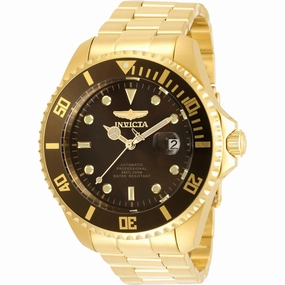 Invicta Men's Automatic Watch - Pro Diver Desert Sand Dial Yellow Gold Steel | 35725,automatic watch,automatic watches for men,automatic watches for women,luxury automatic watch,minimalist automatic watch,dress automatic watch,vintage automatic watch,auto