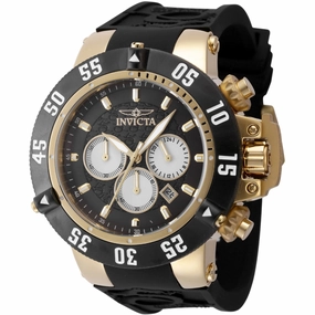 Invicta Men's Chronograph Watch - Subaqua Noma VIII Black Silicone Strap | 47330 men's watches best men's watches under $500 affordable men's watches men watches classic