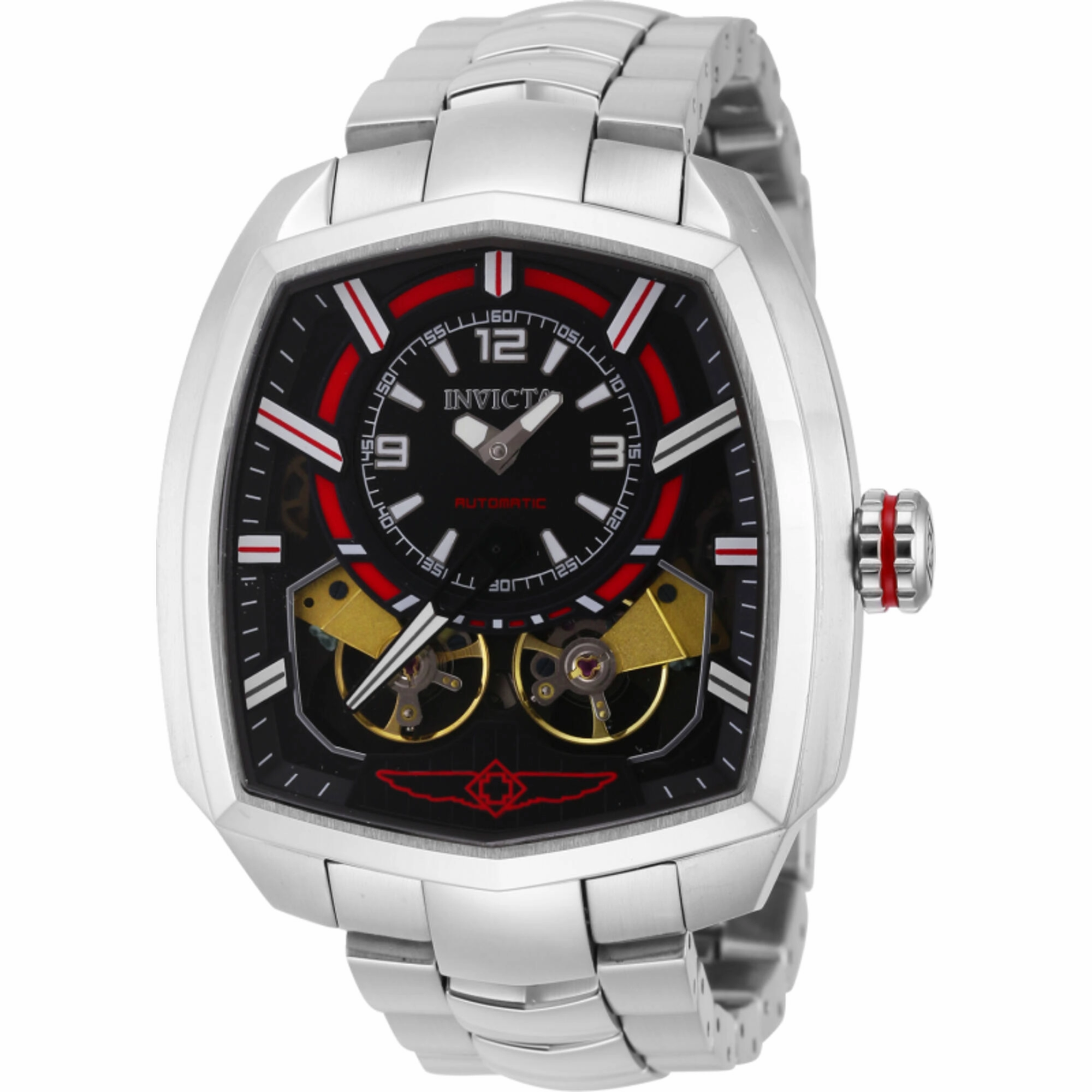 Invicta Men's Watch - Akula Automatic Black Dial Stainless Steel Bracelet | 43998,automatic watch,automatic watches for men,automatic watches for women,luxury automatic watch,minimalist automatic watch,dress automatic watch,vintage automatic watch,automat