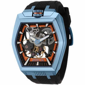 Invicta Men's Watch - Akula Mechanical Ice Blue Case Black Silicone Strap | 44021 