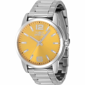 Invicta Men's Watch - Celestial Yellow Dial Silver Stainless Steel Bracelet | 48493 
