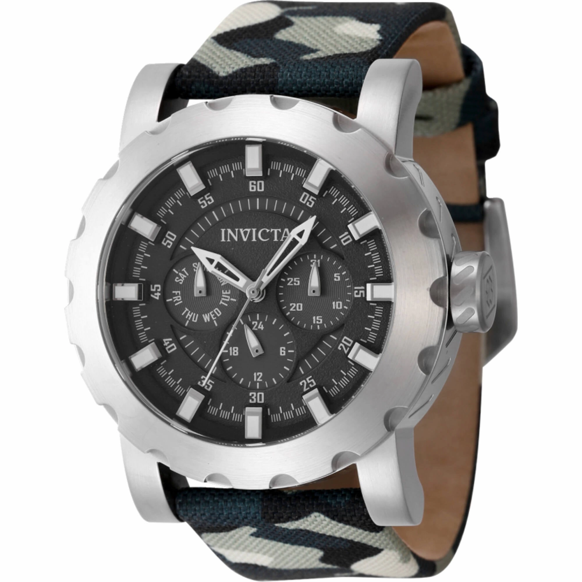 Invicta Men's Watch - I-Force Quartz Black Dial Camouflage and Green Strap | 47581 men's watches best men's watches under $500 affordable men's watches men watches classic