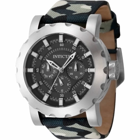 Invicta Men's Watch - I-Force Quartz Black Dial Camouflage and Green Strap | 47581 