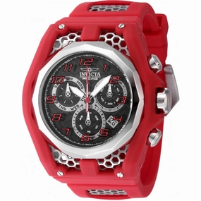 Invicta Men's Watch - Invicta Racing Chronograph Red and Silver Tone Strap | 47208 