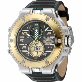Invicta Men's Watch - Invicta Racing Downforce Quartz Black Leather Strap | 47380 men's watches best men's watches under $500 affordable men's watches men watches classic