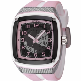 Invicta Men's Watch - Invicta Racing Quartz Pink and White Silicone Strap | 48069 men's watches best men's watches under $500 affordable men's watches men watches classic