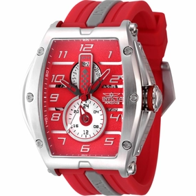 Invicta Men's Watch - Invicta Racing Quartz Red and Grey Silicone Strap | 47384 