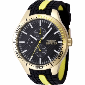 Invicta Men's Watch - Invicta Racing Yellow Gold Case Black and Yellow Strap | 48873 