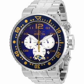 Invicta Men's Watch - NFL Baltimore Ravens Chronograph Purple and White Dial | 30257 