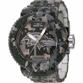 Invicta Men's Watch - NFL Baltimore Ravens Quartz Stainless Steel Bracelet | 45108 men's watches best men's watches under $500 affordable men's watches men watches classic