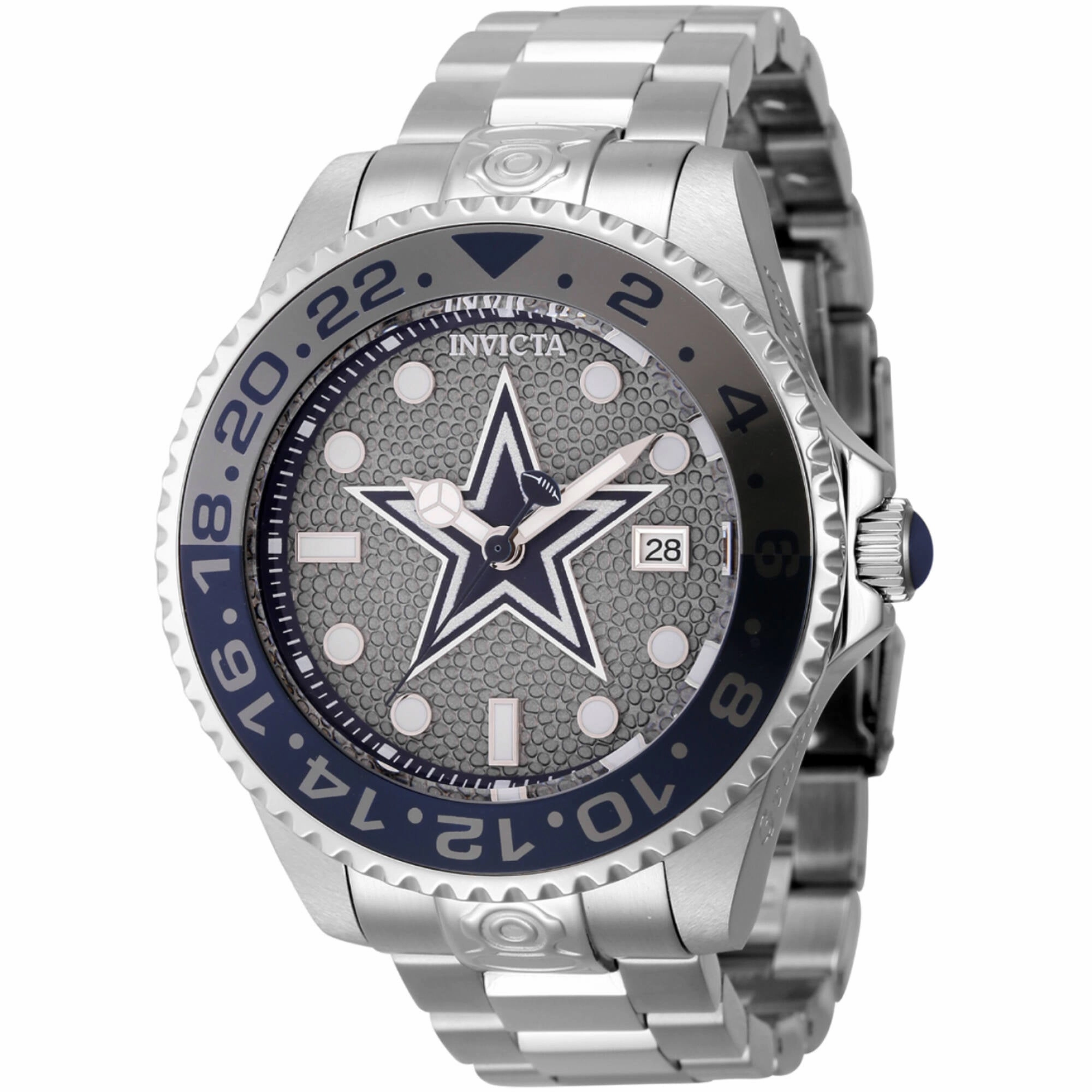 Invicta Men's Watch - NFL Dallas Cowboys Automatic Grey and Dark Blue Dial | 45023 