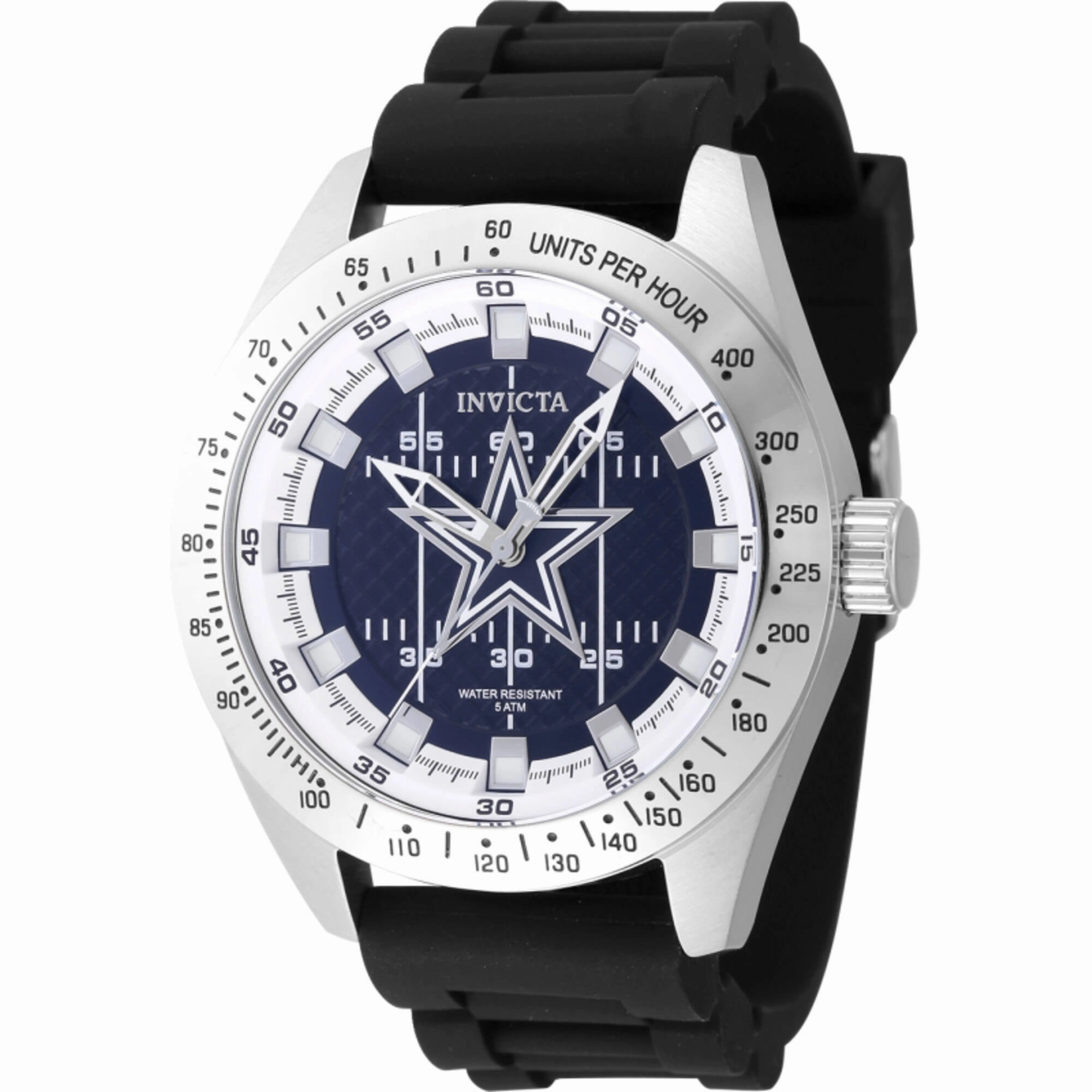 Invicta Men's Watch - NFL Dallas Cowboys White and Blue Dial Silicone Strap | 47857 