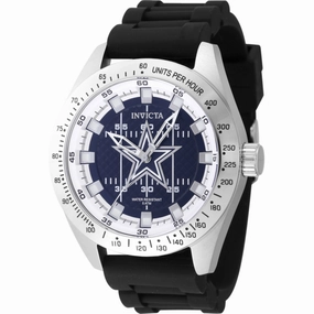 Invicta Men's Watch - NFL Dallas Cowboys White and Blue Dial Silicone Strap | 47857 