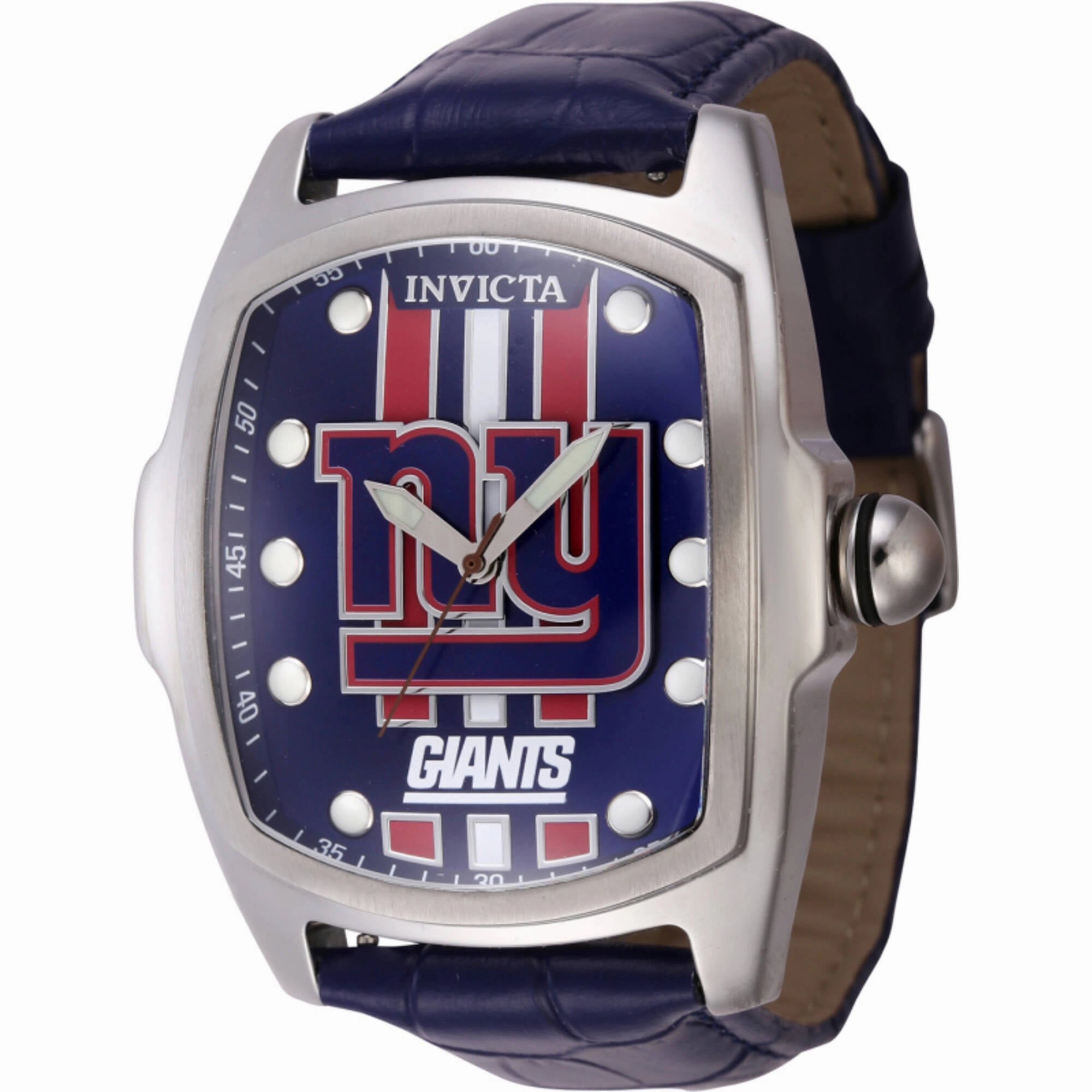 Invicta Men's Watch - NFL New York Giants Quartz Blue Genuine Leather Strap | 45455 Luxury Quartz Watch Quartz Watch Sale