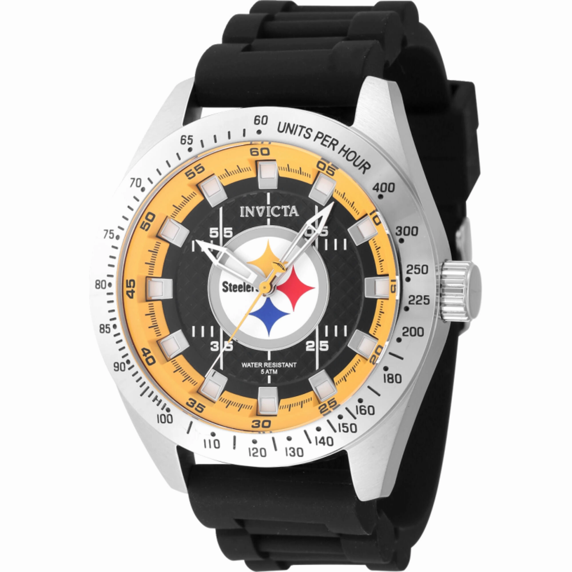 Invicta Men's Watch - NFL Pittsburgh Steelers Yellow and Black Dial Strap | 47858 men's watches best men's watches under $500 affordable men's watches men watches classic