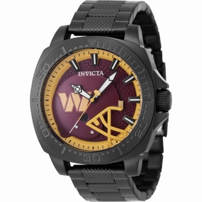 Invicta Men's Watch - NFL Washington Commanders Dark Red and Yellow Dial | 47882 