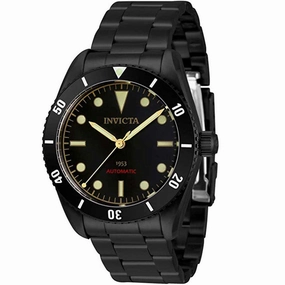 Invicta Men's Watch - Pro Diver Automatic Black Stainless Steel Bracelet | 34337,automatic watch,automatic watches for men,automatic watches for women,luxury automatic watch,minimalist automatic watch,dress automatic watch,vintage automatic watch,automati