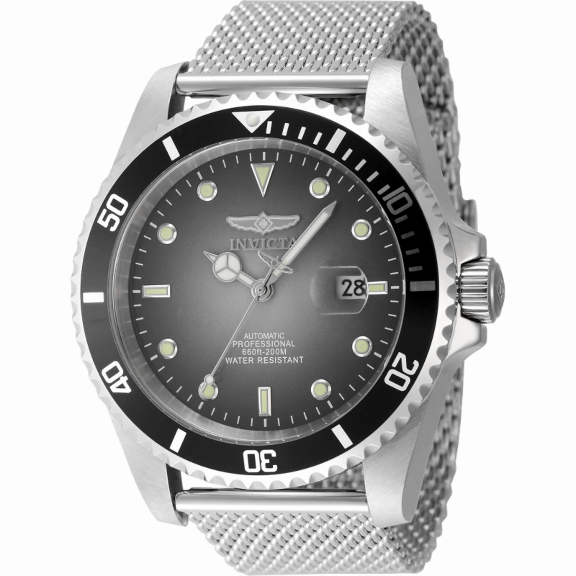 Invicta Men's Watch - Pro Diver Automatic Grey Dial Silver Tone Mesh Bracelet | 48629,automatic watch,automatic watches for men,automatic watches for women,luxury automatic watch,minimalist automatic watch,dress automatic watch,vintage automatic watch,aut