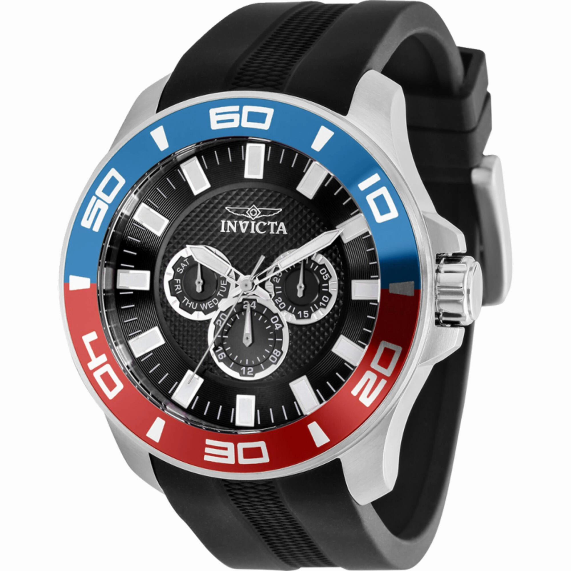 Invicta Men's Watch - Pro Diver Quartz Chronograph Black Dial Silicone Strap | 35740 Luxury Quartz Watch Quartz Watch Sale