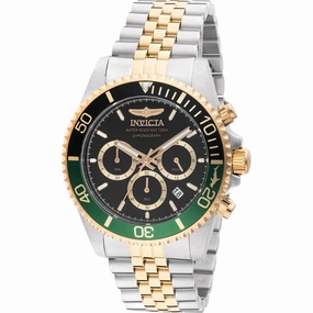 Invicta Men's Watch - Pro Diver Quartz Chronograph Black Dial Steel Bracelet | 48116 Luxury Quartz Watch Quartz Watch Sale