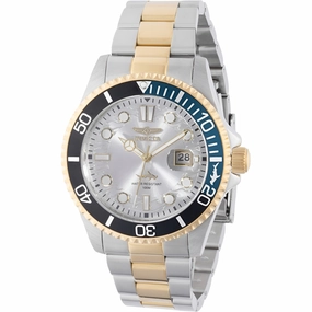 Invicta Men's Watch - Pro Diver Quartz Silver Dial Two Tone Steel Bracelet | 44709 