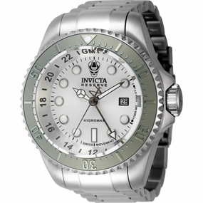 Invicta Men's Watch - Reserve Hydromax Quartz Silver Tone Dial Steel Bracelet | 45473 